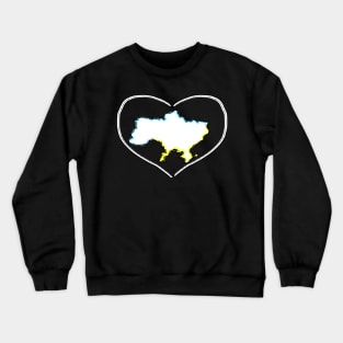 Ukrainian map Crewneck Sweatshirt